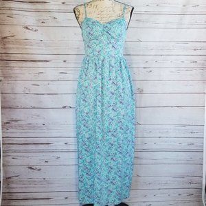 Arizona Jean Co. Turquoise Paisley Tie Back Maxi